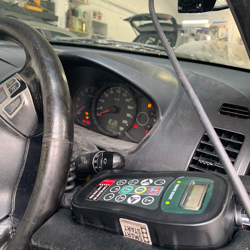 Alcohol interlock fitted in a Honda