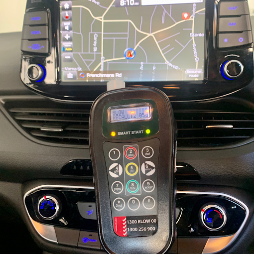 Interlock handset fitted in a Hyundai at our Randwick centre