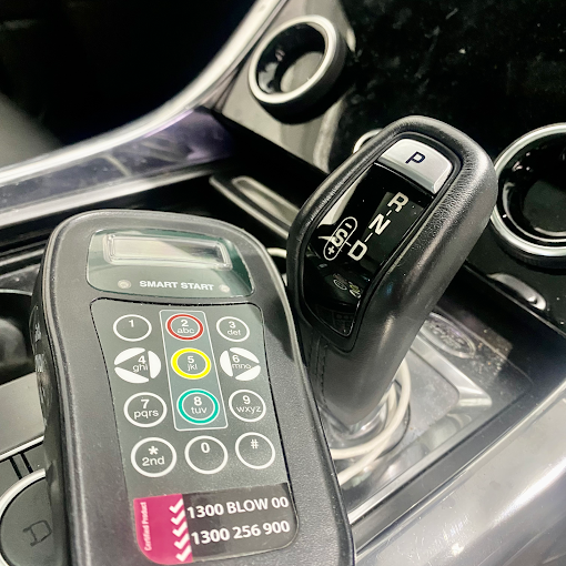 Alcohol interlock fitted in a Range Rover